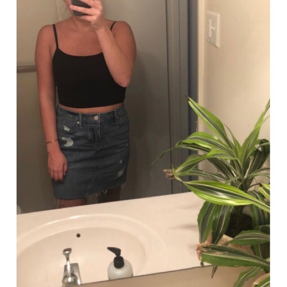 Lou & Grey- Denim Pencil Skirt - Picture 3 of 5